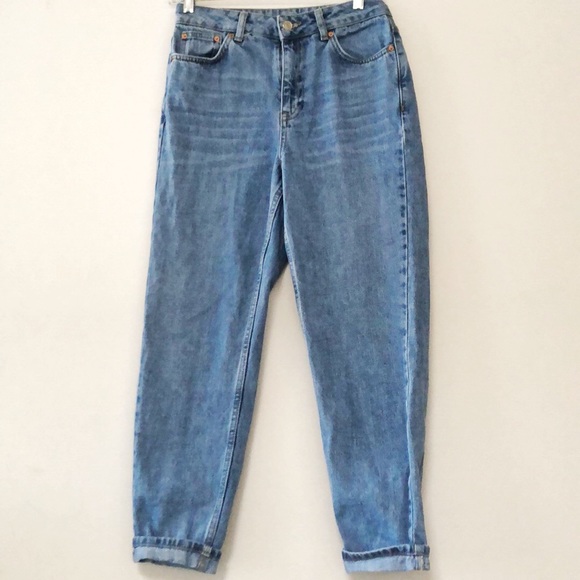 Topshop Denim - Topshop Moto mom jeans medium light wash